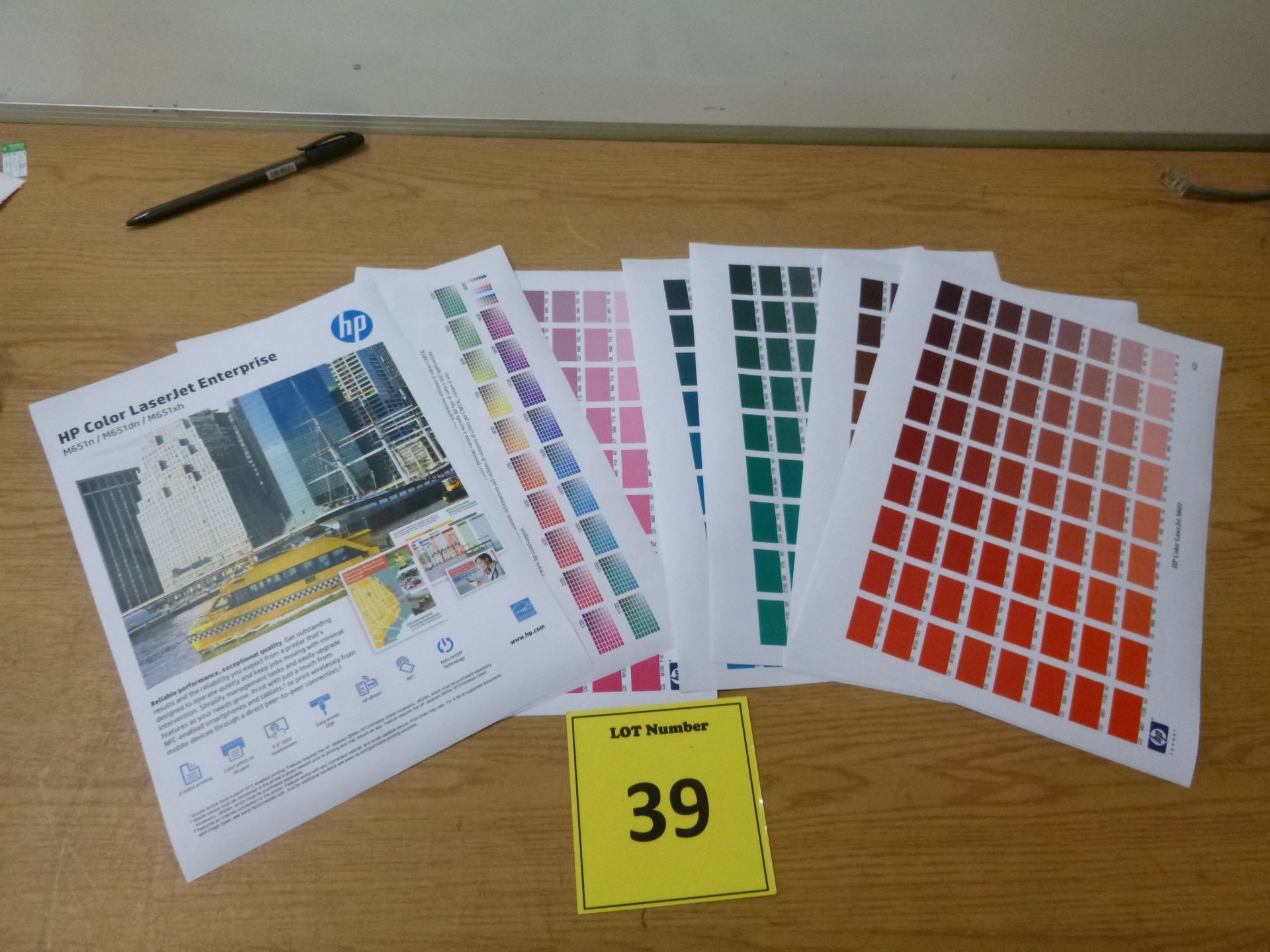 HP COLOR LASERJET ENTERPRISE M651 COLOUR LASER PRINTER. WITH TEST PRINT. NOTE AFTER PRINTING TEST - Image 4 of 4