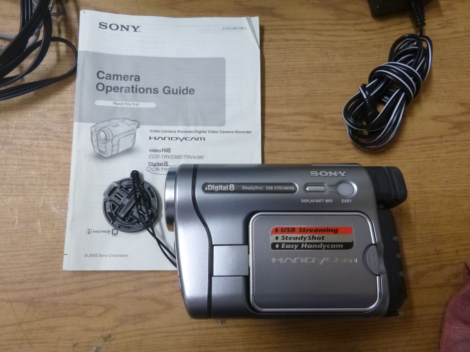 SONY DIGITAL CAMCORDER MODEL DCRTRV270E. BOXED WITH CHARGER, USERS GUIDE, CABLES AND NEW TAPE - Image 2 of 5