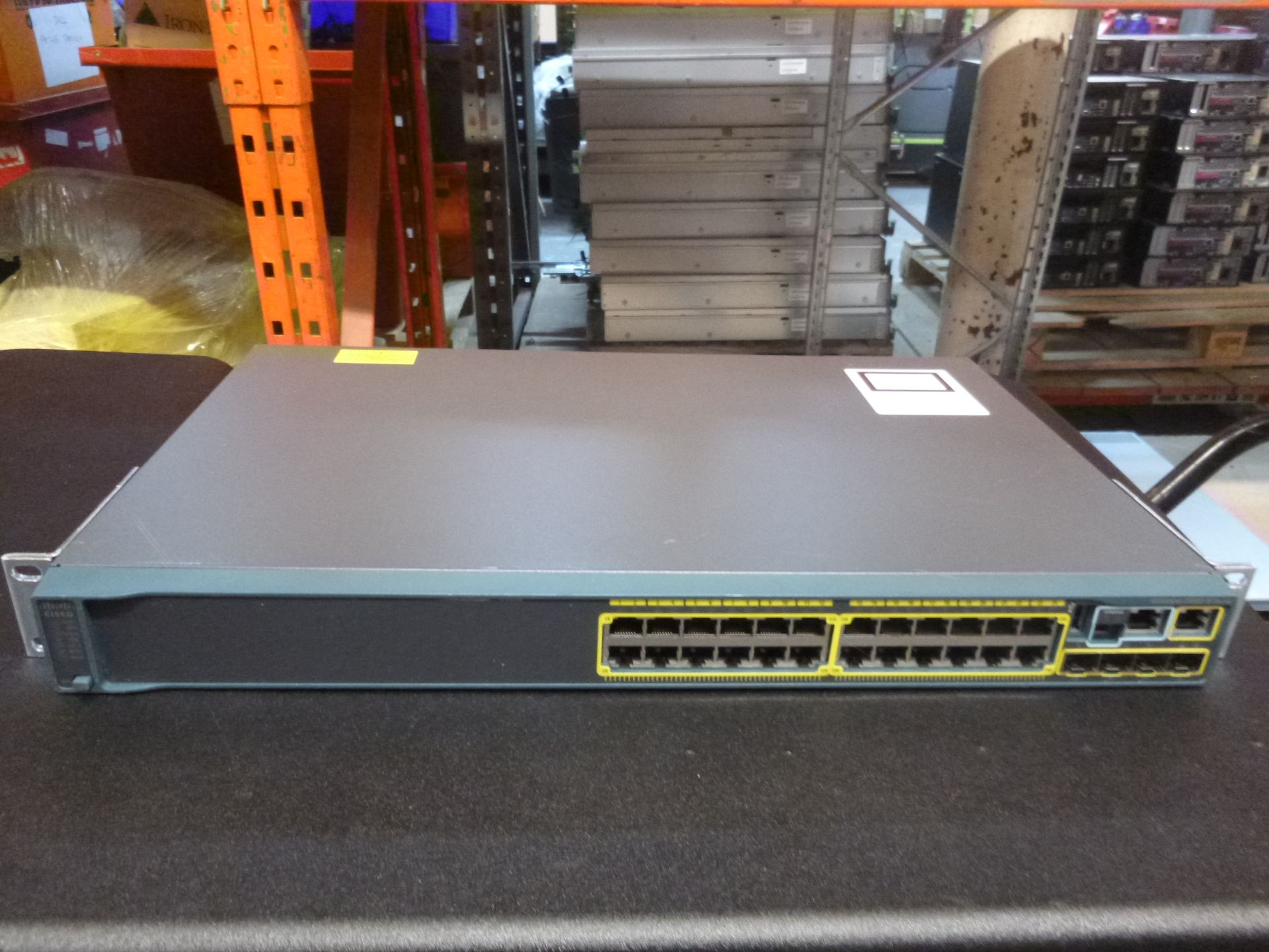 CISCO CATALYST 2960 S SERIES 24 PORT NETWORK SWITCH. MODEL WS-C2960S-24TS-L V05. COMPLETE WITH
