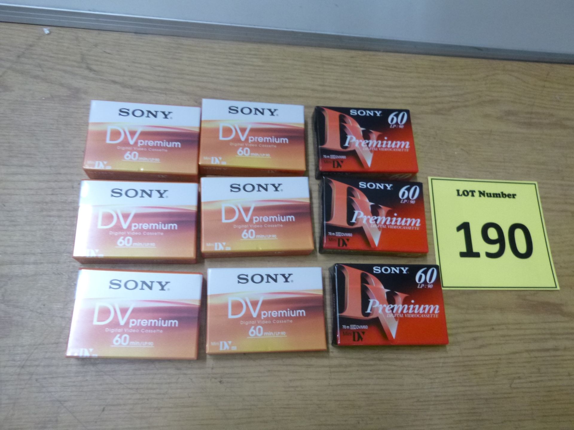 9 X SONY MINI DV PREMIUM CAMCORDER TAPES.