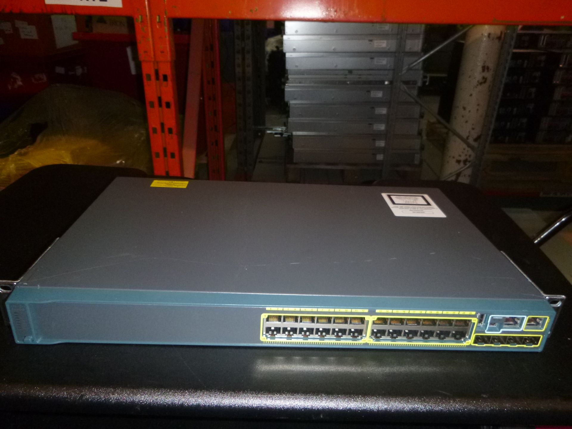 CISCO CATALYST 2960 S SERIES 24 PORT NETWORK SWITCH. MODEL WS-C2960S-24TS-L V05. COMPLETE WITH