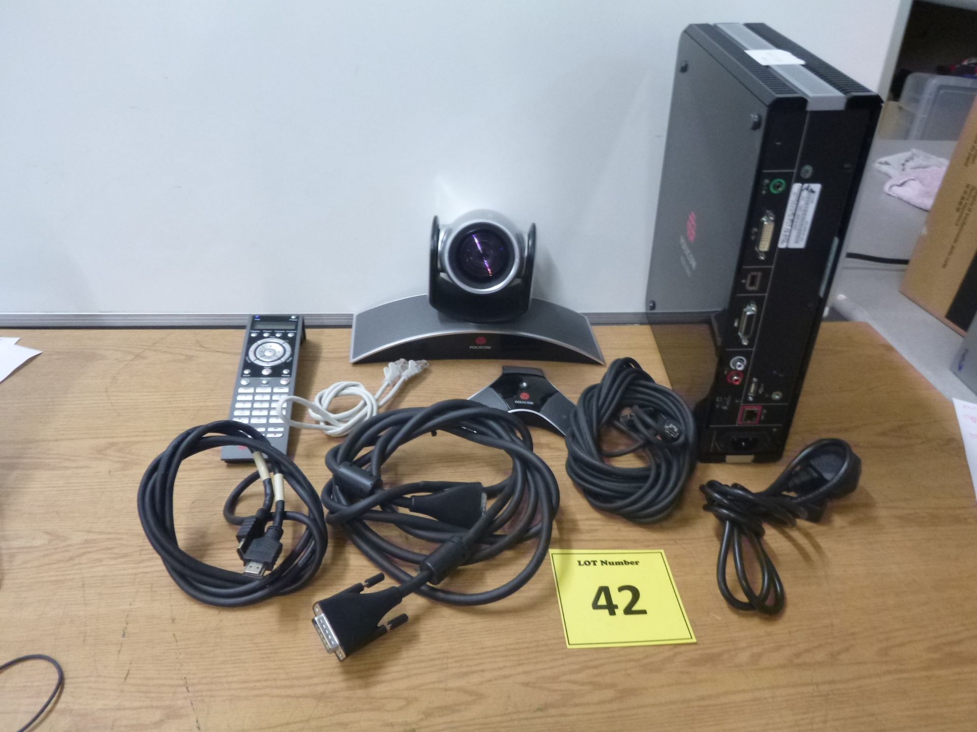 POLYCOM VIDEO CONFERENCING EQUIPMENT. POLYCOM HDX 6000 CODEC WITH MPTZ-9 CAMERA, 2201-23313-003 - Image 2 of 2