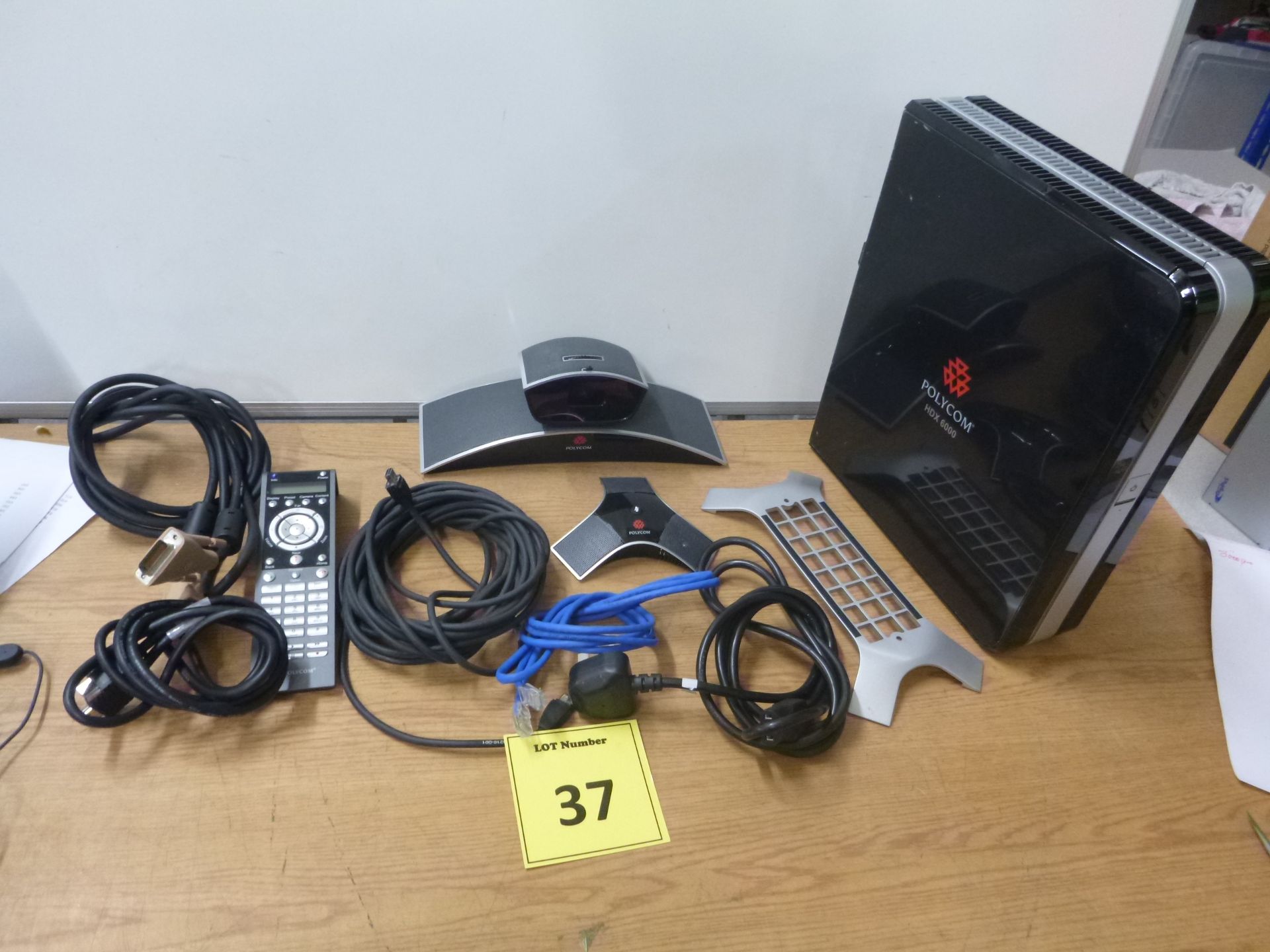 POLYCOM VIDEO CONFERENCING EQUIPMENT. POLYCOM HDX 6000 CODEC WITH EAGLE EYE VIEW EPTZ-1 CAMERA,