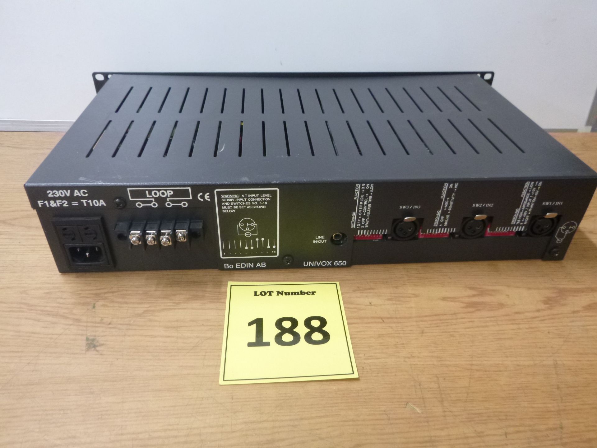 Univox 650 induction loop amplifier - Image 2 of 2