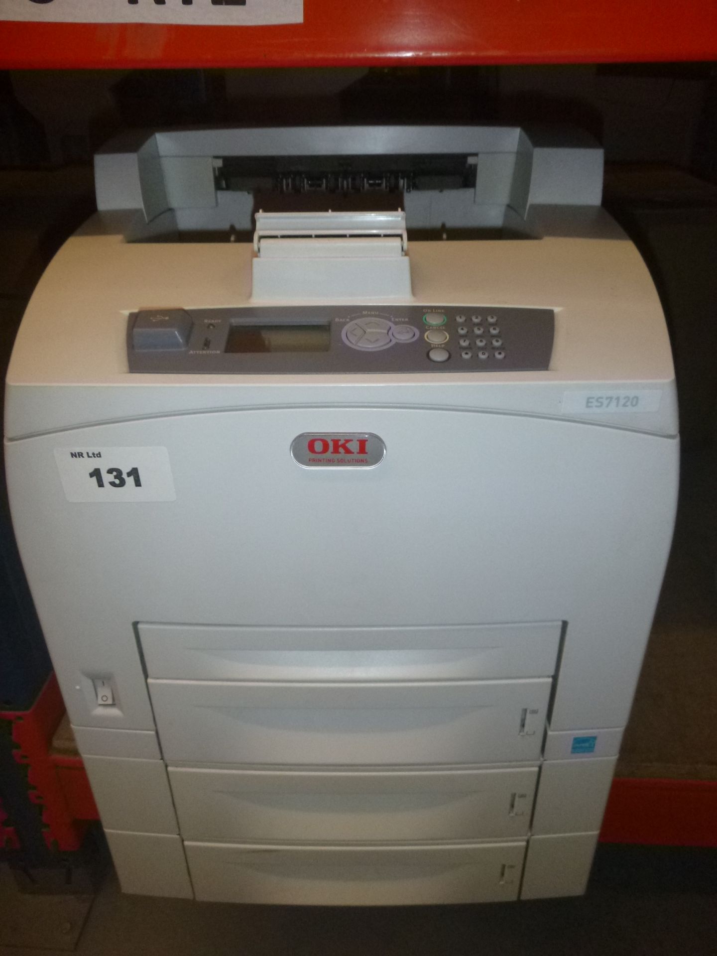 OKI ES7120 NETWORK Laser printer with test print and two extra paper trays