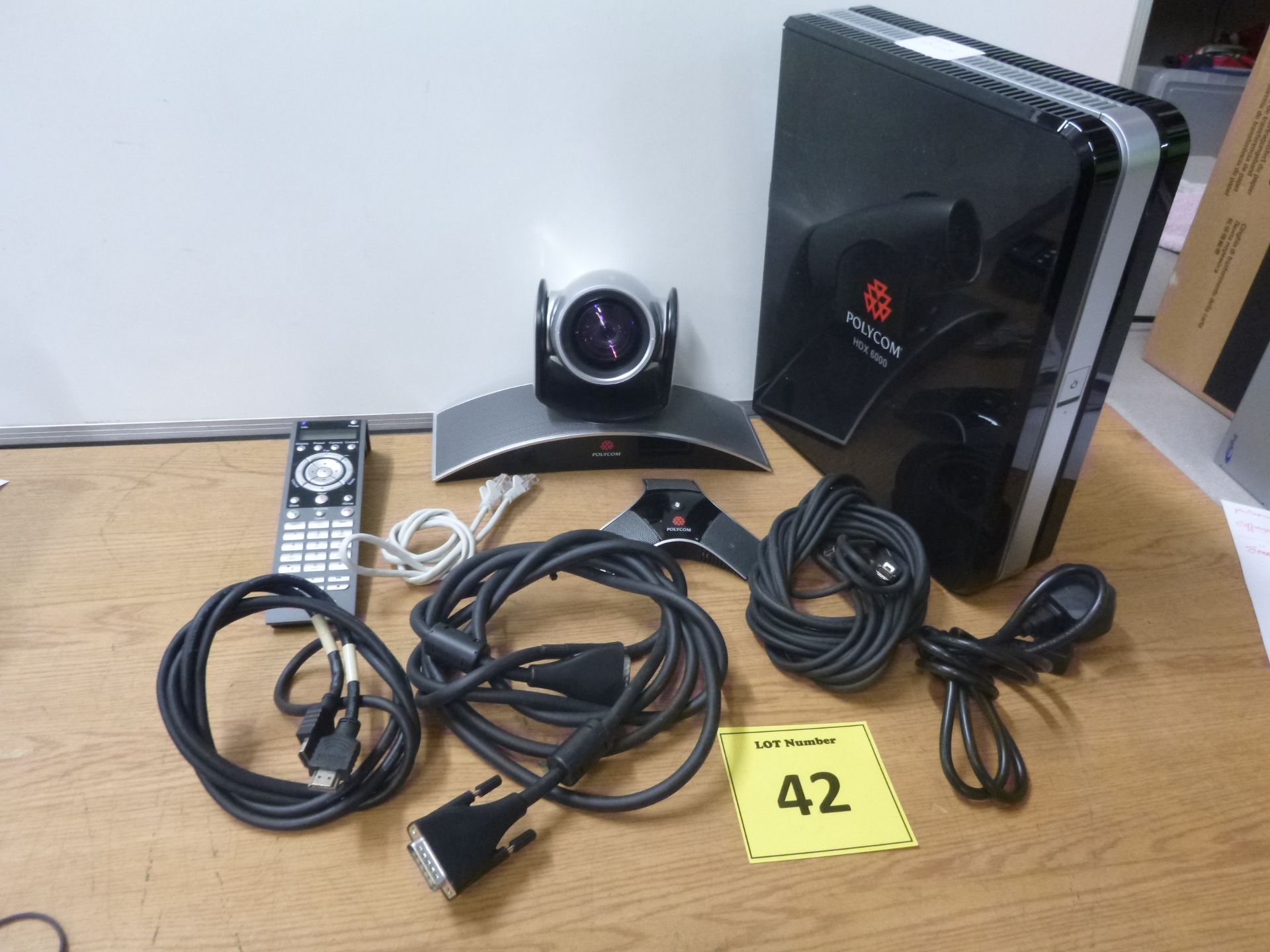 POLYCOM VIDEO CONFERENCING EQUIPMENT. POLYCOM HDX 6000 CODEC WITH MPTZ-9 CAMERA, 2201-23313-003