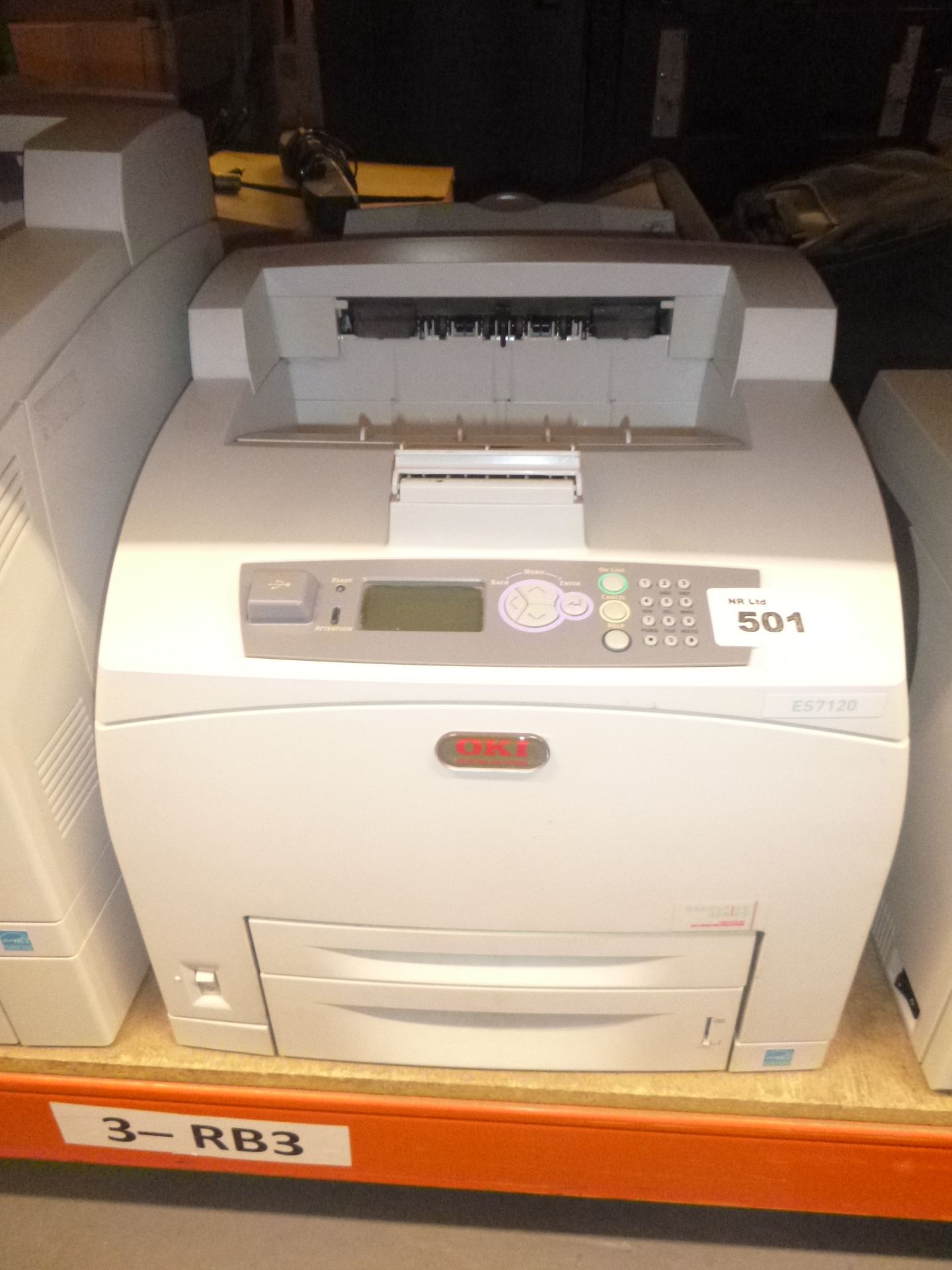 OKI ES7120 NETWORK Laser printer with test print