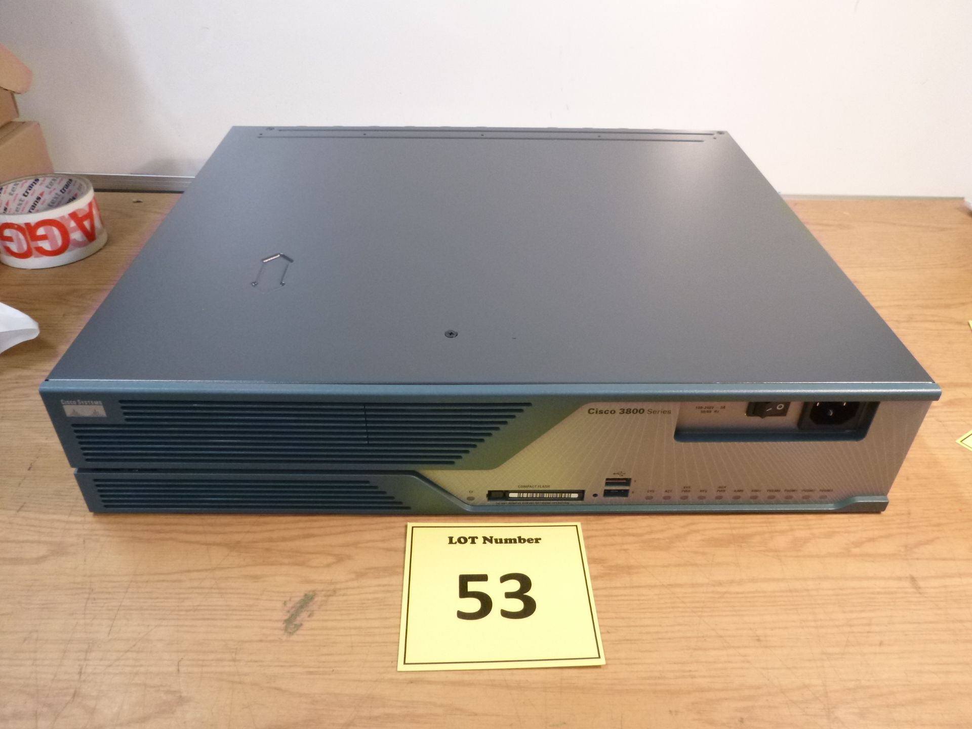 CISCO 3800 SERIES INTEGRATED SERVICES ROUTER MODEL 3825. IN UNMARKED AS NEW CONDITION. BOXED