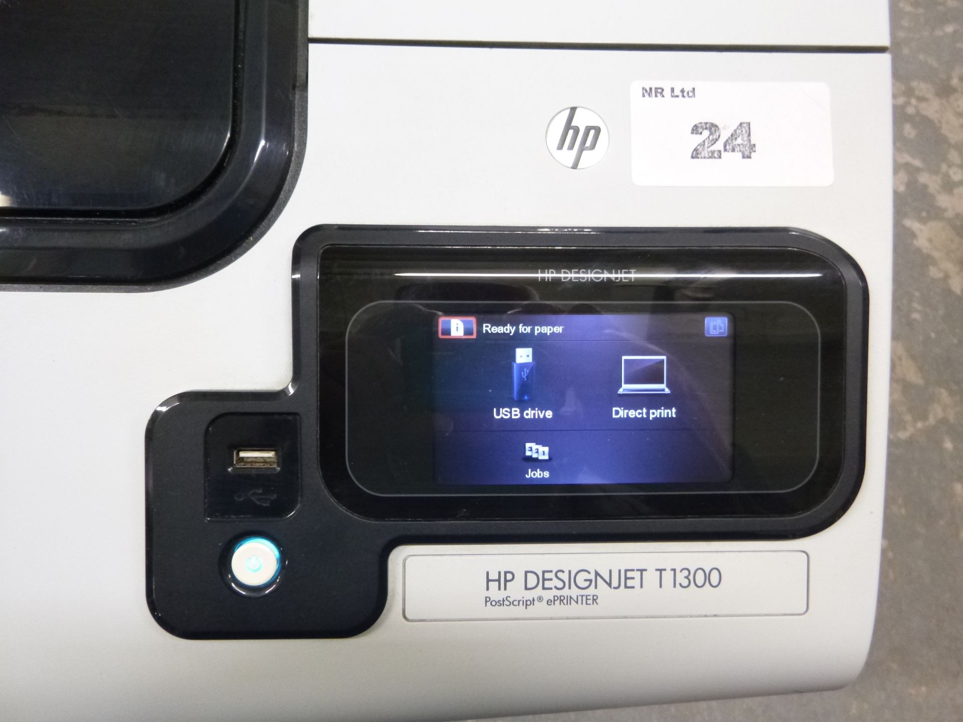 HP DESIGNJET T1300 Printer WIDE FORMAT PLOTTER/PRINTER.. Came in without ink cartridges - Image 2 of 4