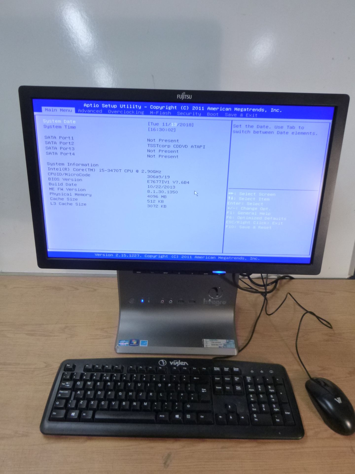 VIGLEN INTEGRA ALL IN ONE SYSTEM. CORE i5 3470T @ 2.9GHZ, 4GB RAM, 250GB HDD, DVDRW WITH 22" TFT