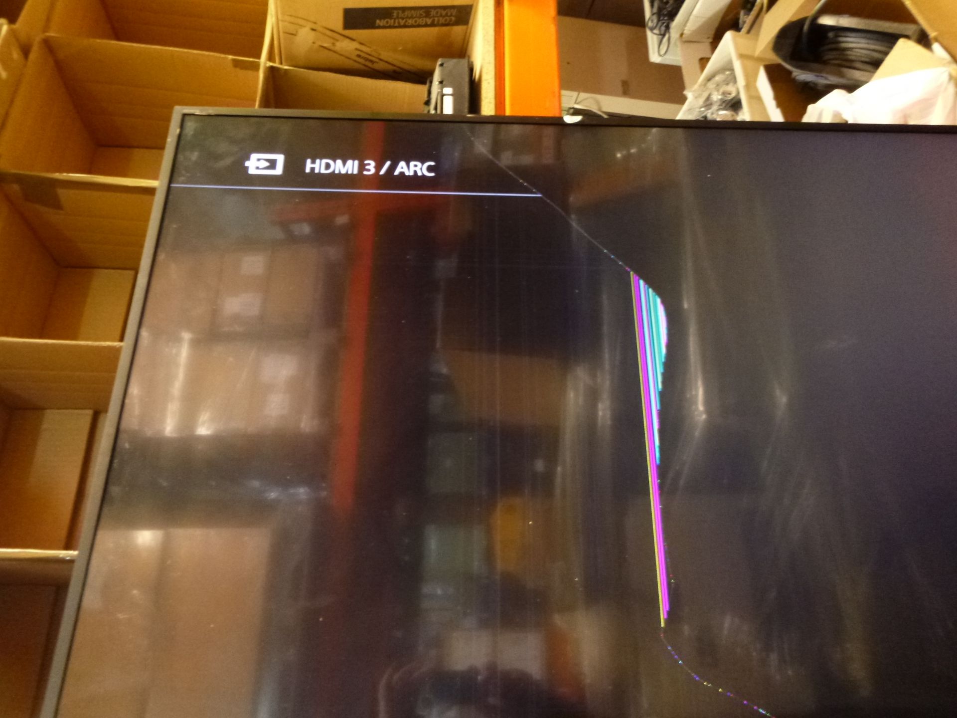 Sony BRAVIA KD 75XE8596 - 75" LED Smart TV - 4K UltraHD. Date of manufacture 2018/01. Has broken s - Image 2 of 8