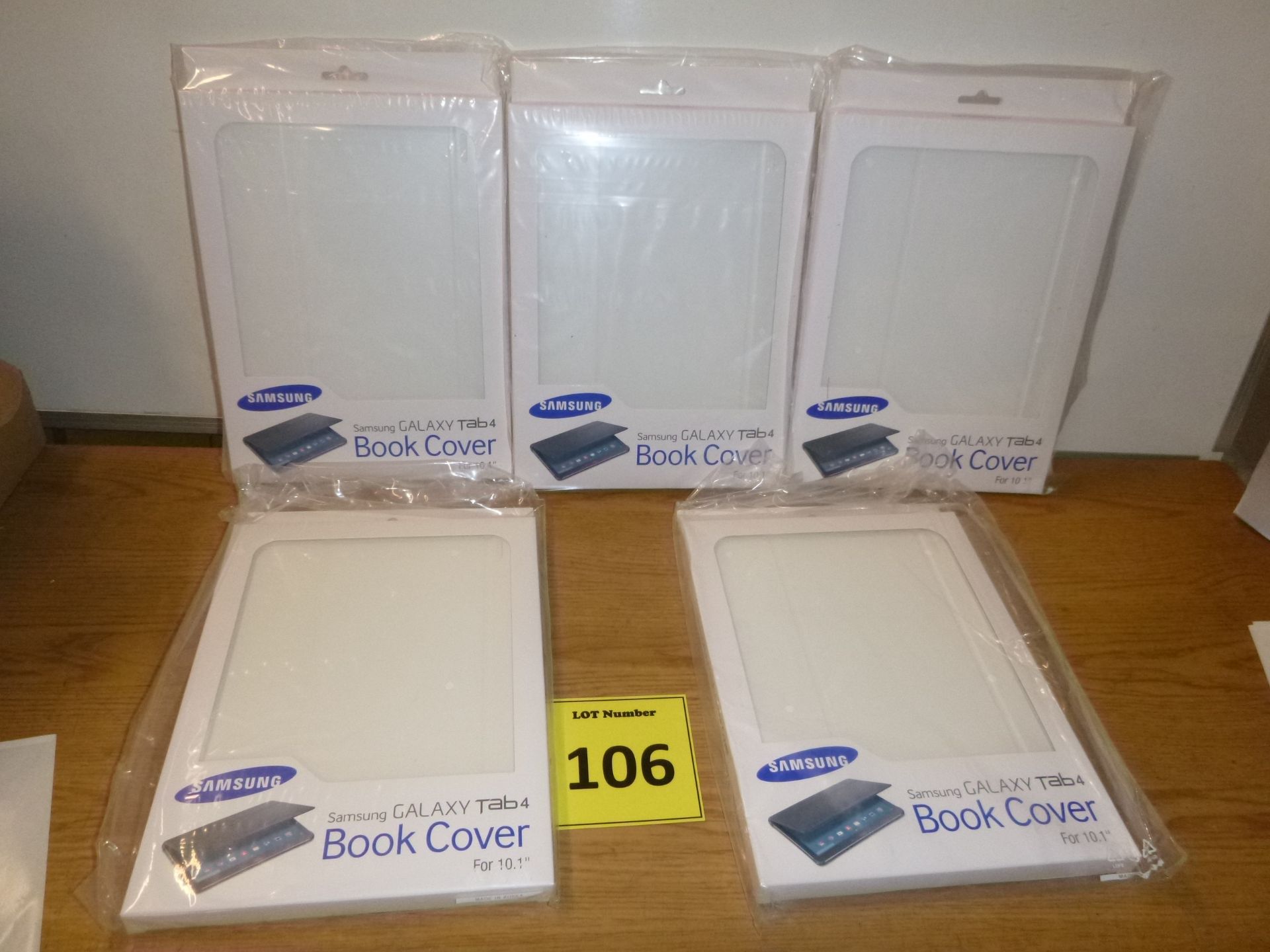 5 X NEW Genuine Samsung Protective Folio Book Case Cover Stands For Galaxy Tab 4 10.1"