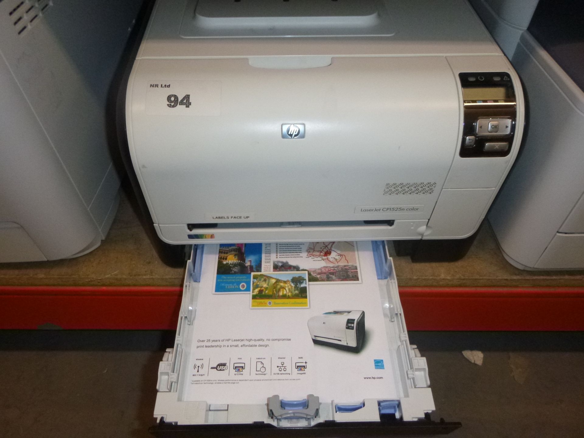 HP LASERJET CP1525N COLOUR NETWORK LASER PRINTER. WITH TEST PRINT & USB - Image 2 of 2