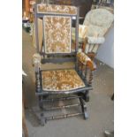 FURNITURE/ HOME - An antique American style glidin