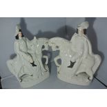 CERAMICS - A pair of Staffordshire figures modelle