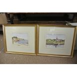 ARTWORK - A pair of framed Sam McLarnon prints, sh