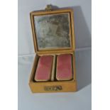 COLLECTABLES - A cased set of antique/ vintage bru
