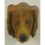 TAXIDERMY - A rare & unusual Victorian pet dog hea