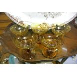 CERAMICS/ GLASS - A set of 5 antique/ vintage colo