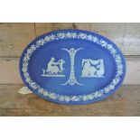 CERAMICS - An antique Wedgwood Jasperware/ Blue Di