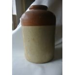 COLLECTABLES - A large antique stoneware pot, meas