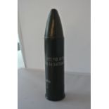 MILITARIA - A 1971 1.5" baton/ rubber riot round,