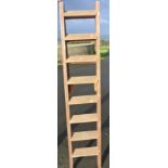 COLLECTABLES - A vintage wooden painters ladder.