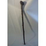 COLLECTABLES - An antique Irish Blackthorn stick/