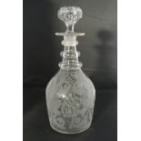 COLLECTABLES - A stunning antique Victorian etched