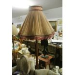 FURNITURE/ HOME - An antique standard lamp & shade