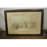 ARTWORK - An antique/ vintage framed engraving of