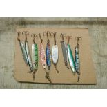 COLLECTABLES - A collection of 9 various fishing l