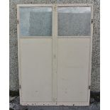 FURNITURE/ HOME - A pair of vintage shop cabinet d