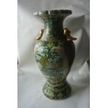 CERAMICS - A large Oriental/ Chinese hand painted