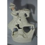 CERAMICS - A Staffordshire figure modelled as King