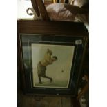 COLLECTABLES - A collection of 6 framed golfing pr