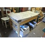 FURNITURE/ HOME - A stunning vintage beech butcher