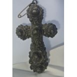 COLLECTABLES - An antique heavily carved Irish bog