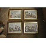 ARTWORK - A collection of 4 framed prints showing