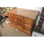 FURNITURE/ HOME - A small pine television cabinet