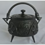 COLLECTABLES - An antique Victorian carved Irish b