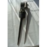 MILITARIA - A bayonet complete with original scabb