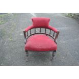 FURNITURE/ HOME - An antique Victorian mahogany fr