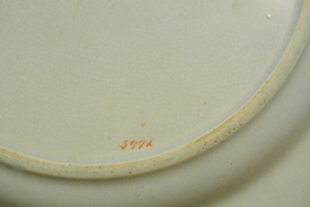 CERAMICS - An antique hand painted plate with unus - Image 5 of 5