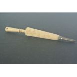 COLLECTABLES - A Victorian Ivory novelty pencil &