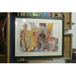 GEORGE CAMPBELL - A stunning framed textile piece