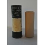 MILITARIA - A 1974 1.5" baton/ rubber riot round,