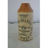 COLLECTABLES - A stoneware bottle reading 'The Bel