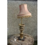 COLLECTABLES - An unusual standard lamp with marbl