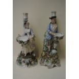 CERAMICS - A pair of mid 19th Century antique Sitz